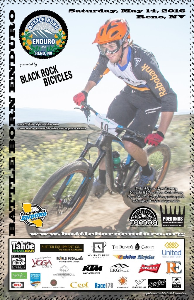 2016 Battle Born Enduro event poster